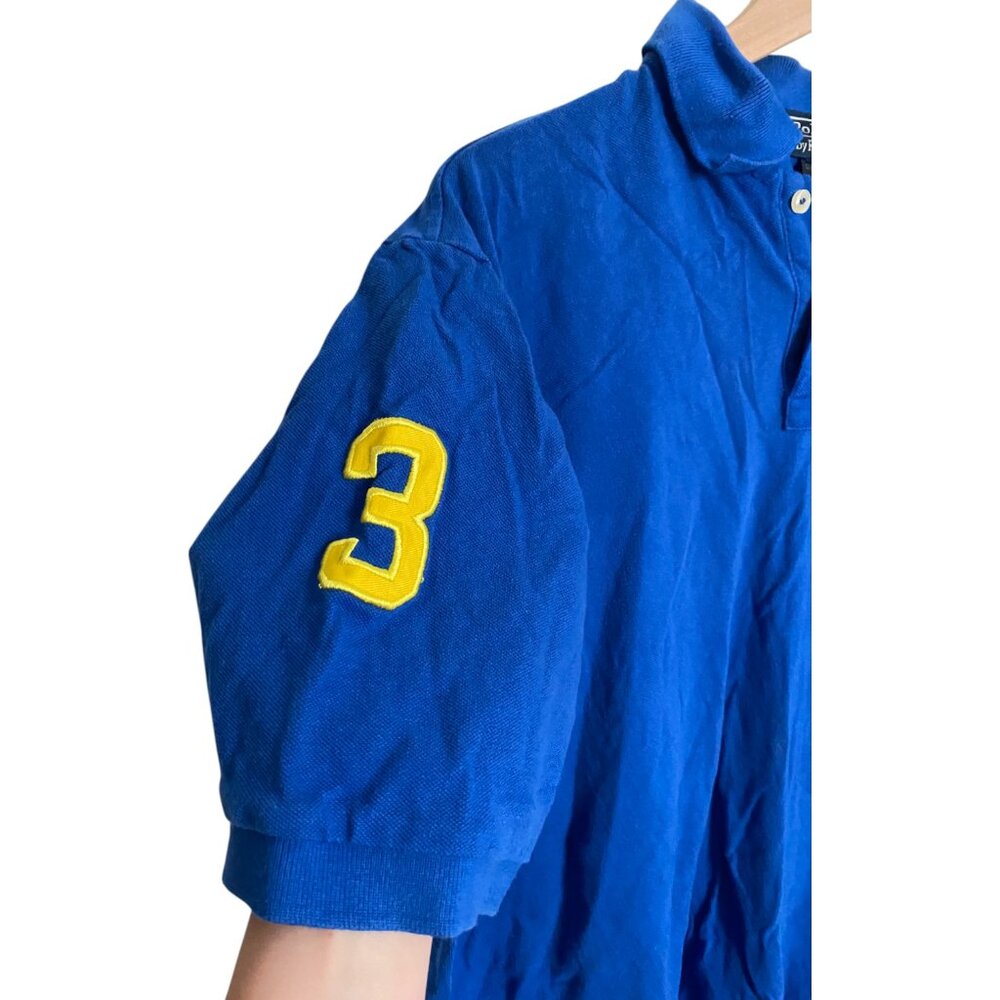 Polo Ralph Lauren Shirt Mens 4XL Blue Big Pony Long Sleeve Pullover‎ - Picture 3 of 5